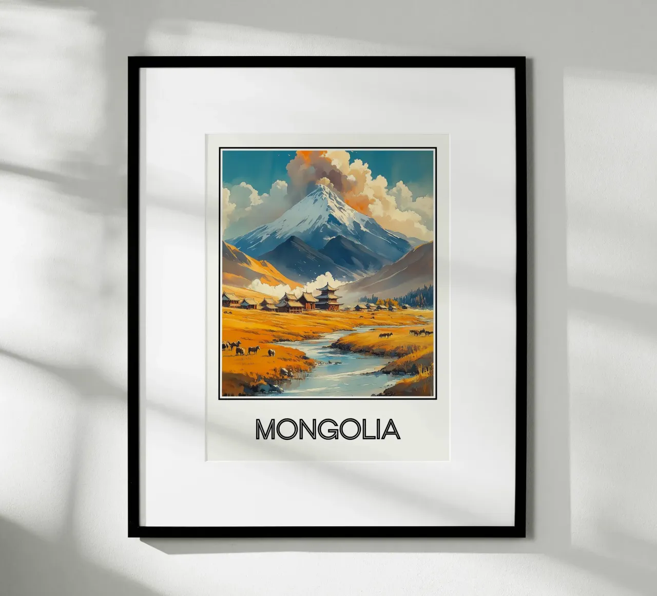 Mongolia poster da Frame the World