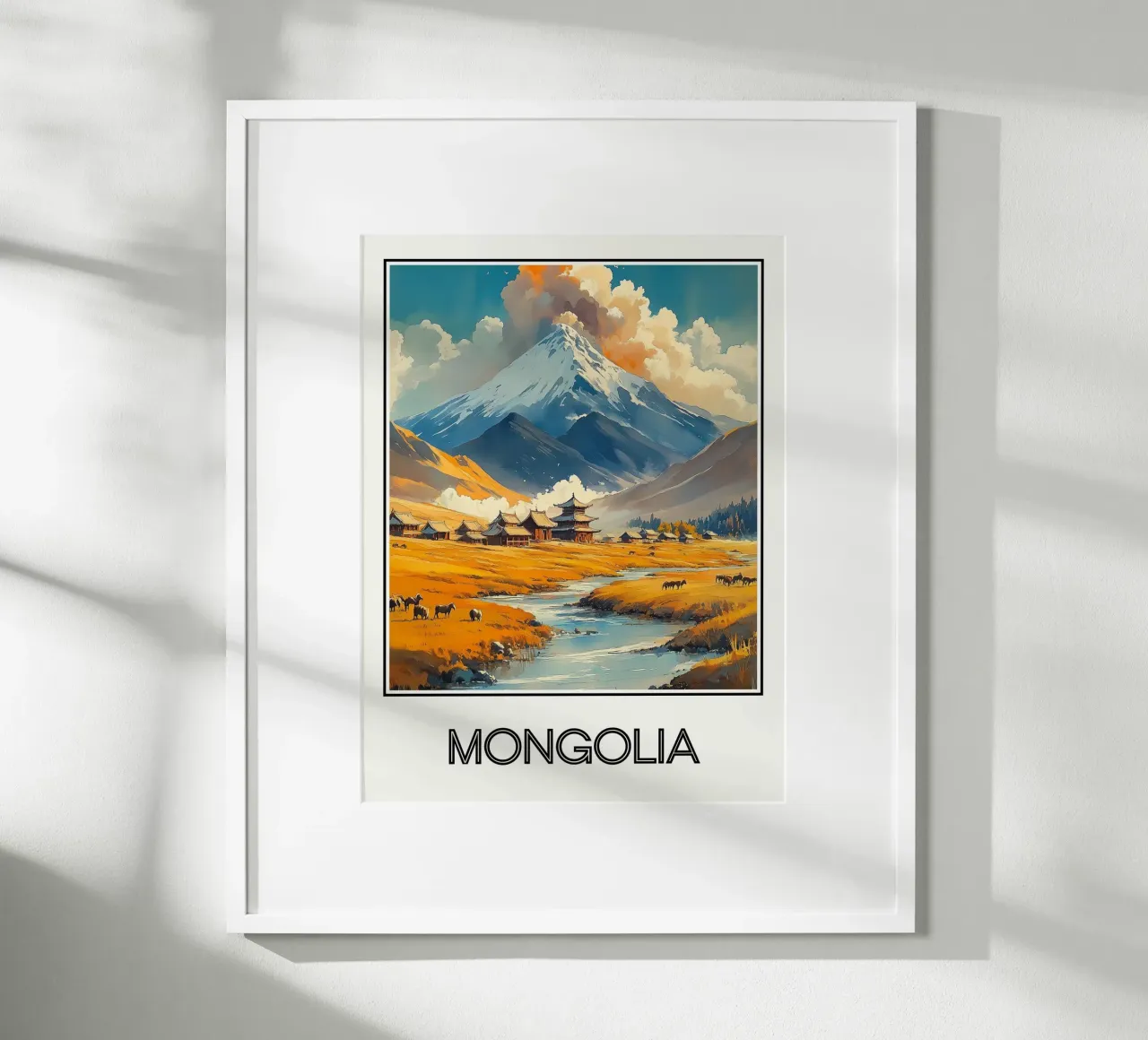 Mongolia poster da Frame the World
