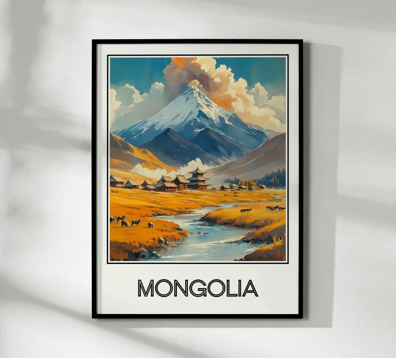 Mongolia poster da Frame the World