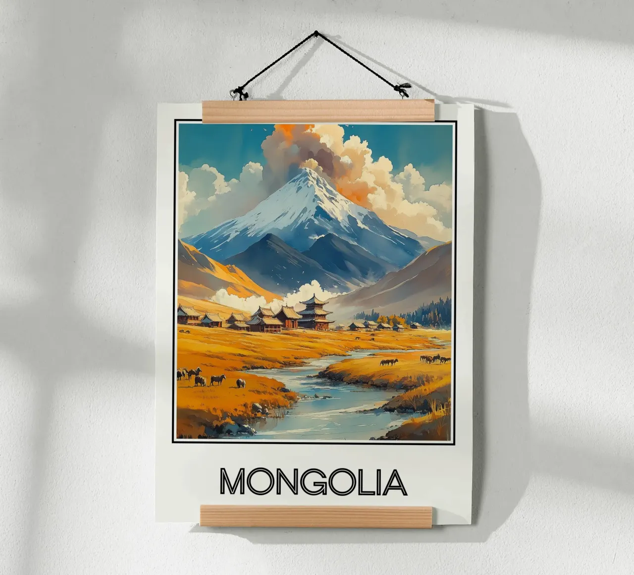 Mongolia poster da Frame the World