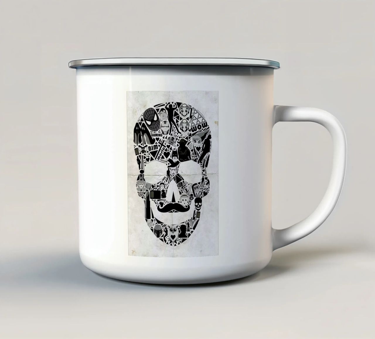 My Skull tazza in smalto da AS Art