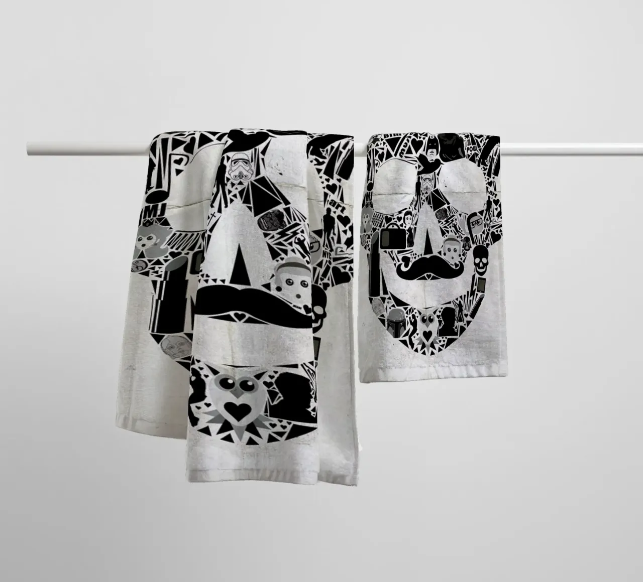 My Skull asciugamano da bagno da AS Art