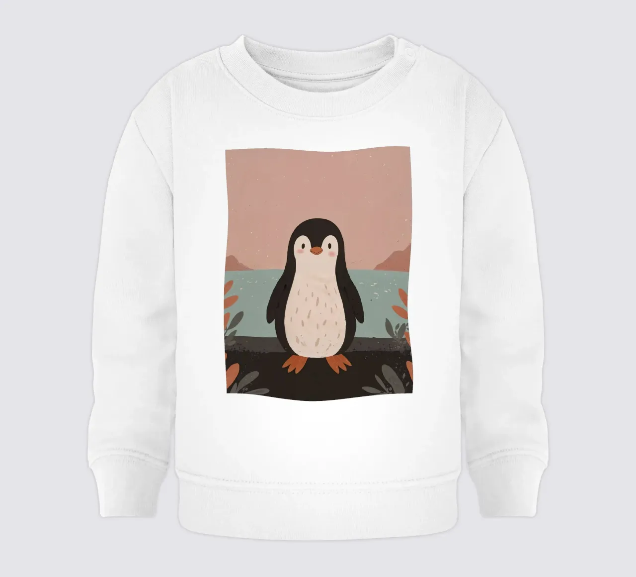 Un piccolo pinguino amichevole felpa neonato da SnoopyAnimals