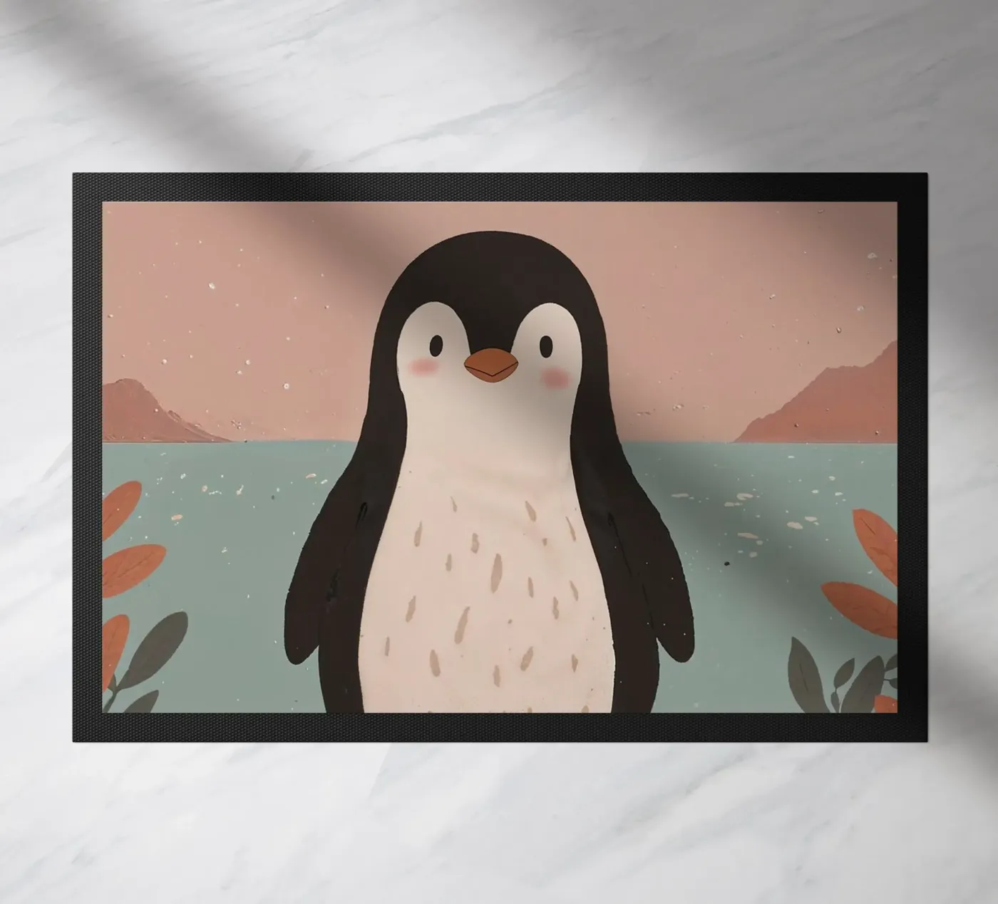 Friendly Tiny Penguin Fußmatte von SnoopyAnimals