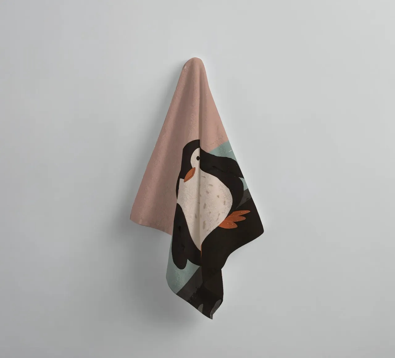 Friendly Tiny Penguin towel by SnoopyAnimals
