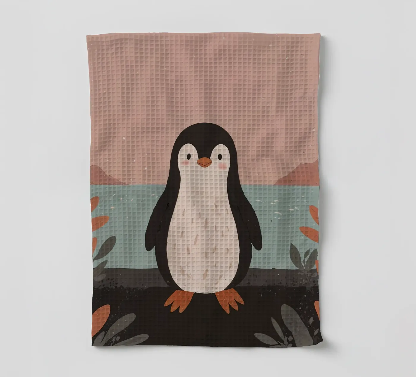 Freundlicher Zwergpinguin Geschirrtuch von SnoopyAnimals