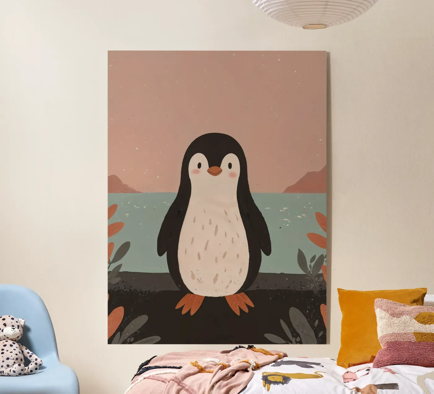 Friendly Tiny Penguin acrylic glass by SnoopyAnimals