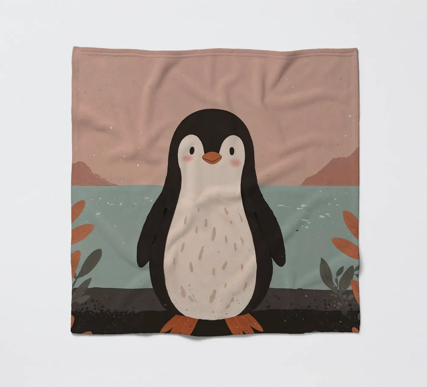 Friendly Tiny Penguin Fleecedecke von SnoopyAnimals