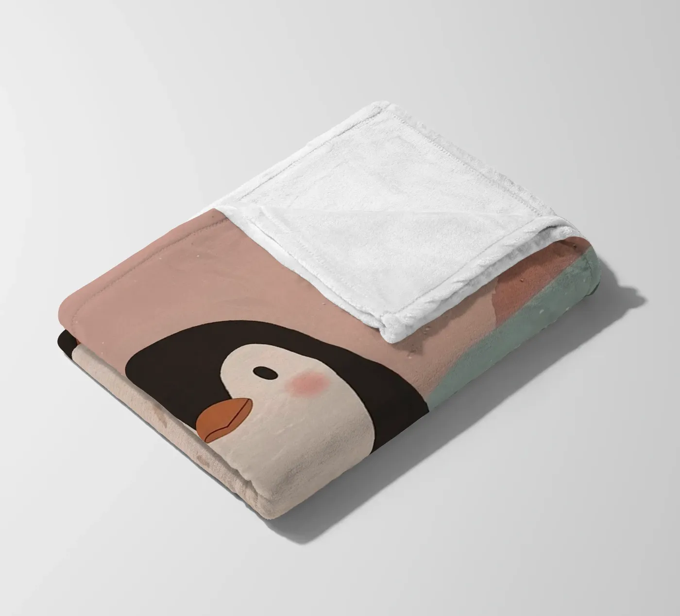 Friendly Tiny Penguin fleece blanket by SnoopyAnimals