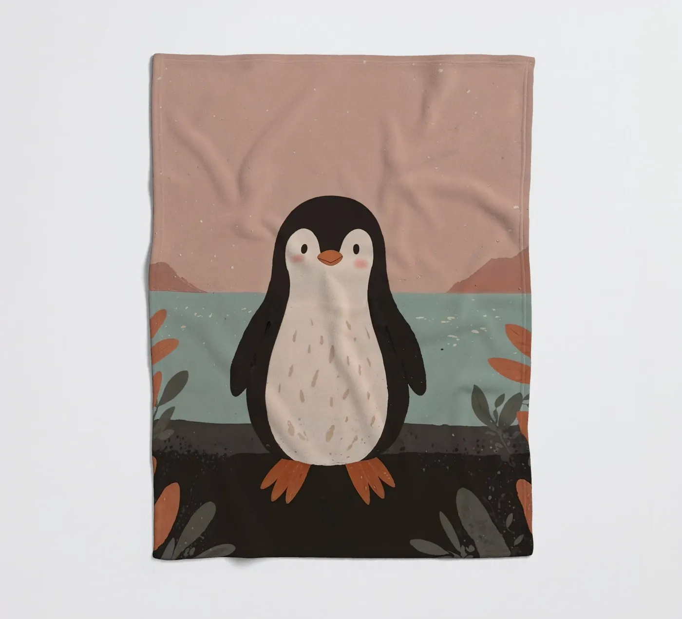 Friendly Tiny Penguin Fleecedecke von SnoopyAnimals