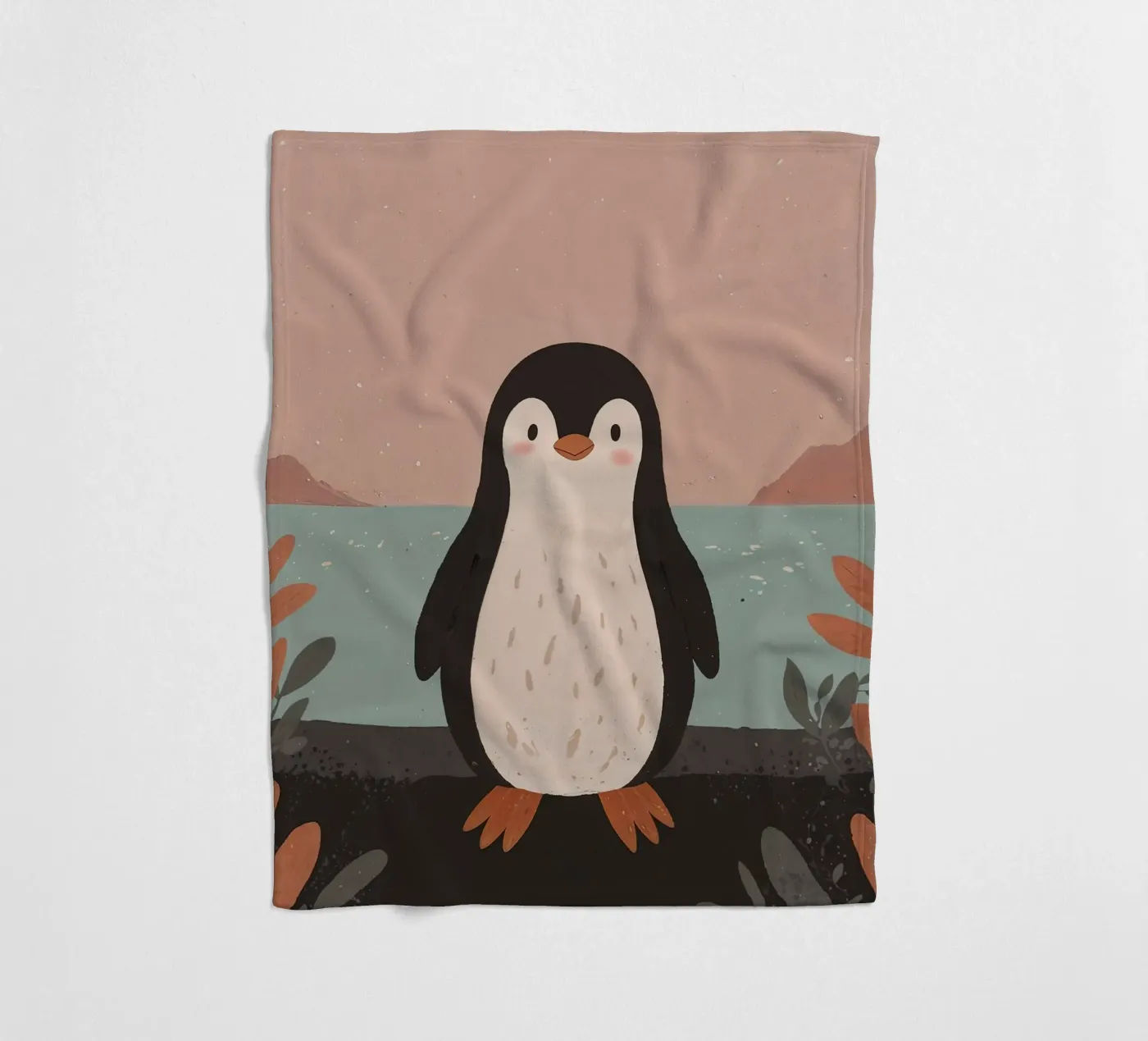 Friendly Tiny Penguin Fleecedecke von SnoopyAnimals