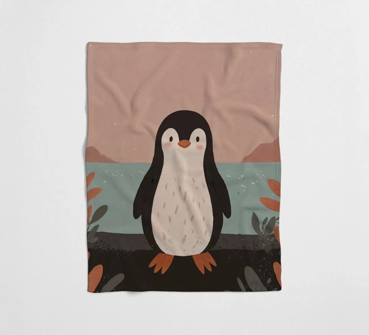 Vriendelijke pinguïn fleecedeken van SnoopyAnimals