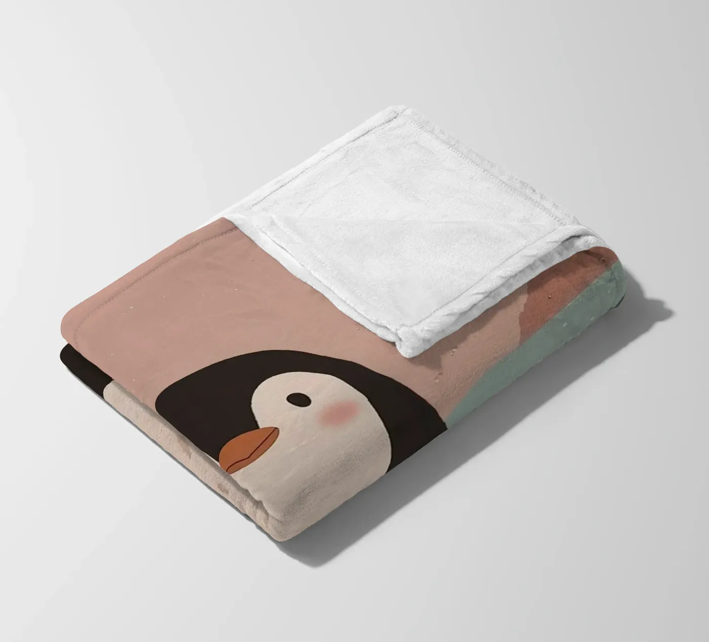 Friendly Tiny Penguin fleece blanket by SnoopyAnimals
