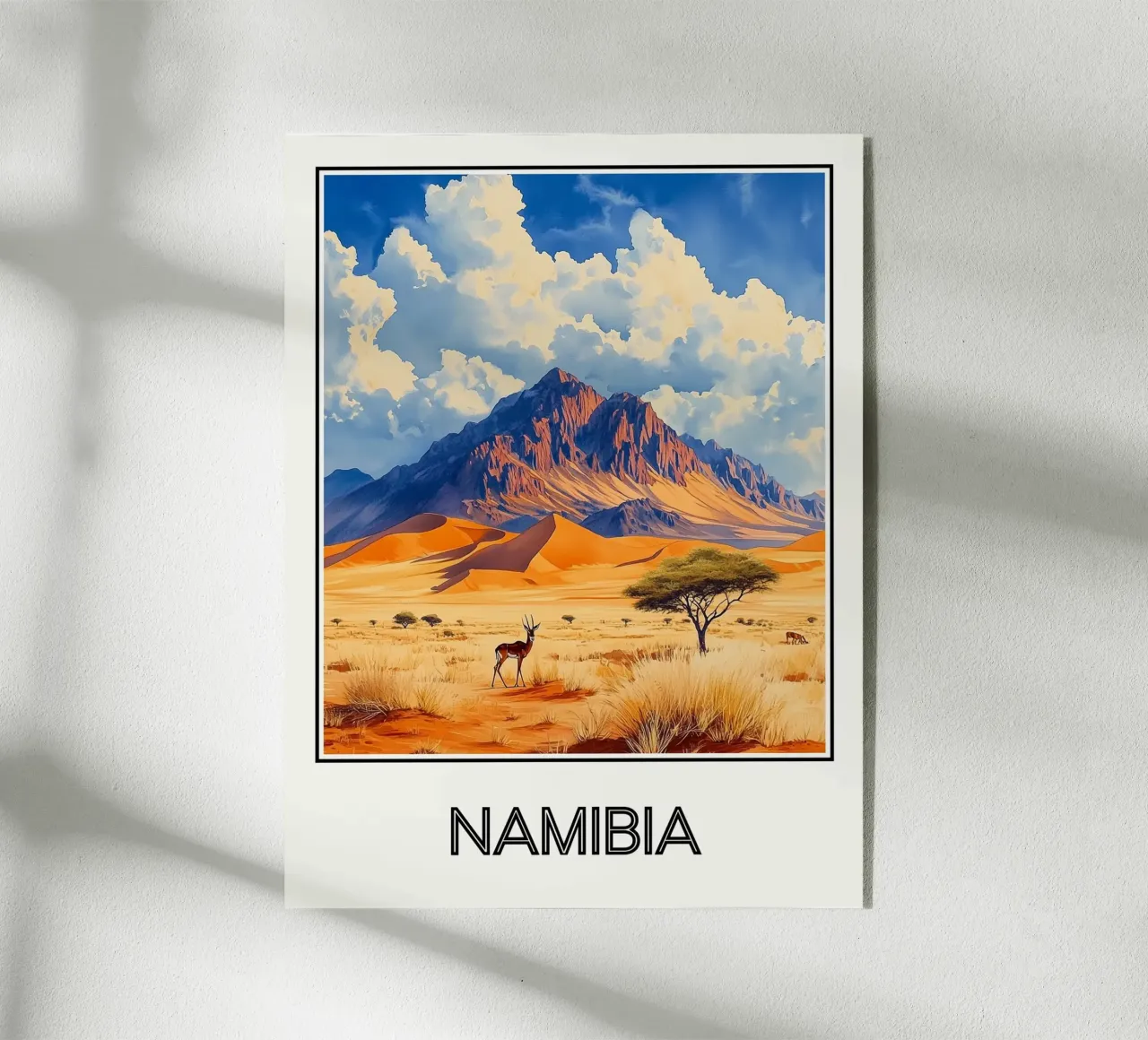 Affiche Namibia plexiglas de Frame the World