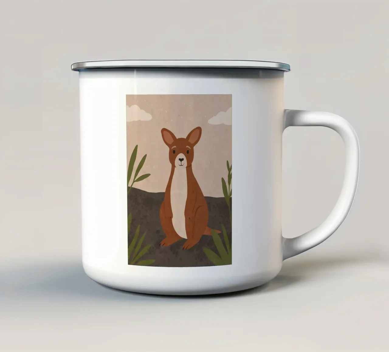 Canguro amichevole tazza in smalto da SnoopyAnimals