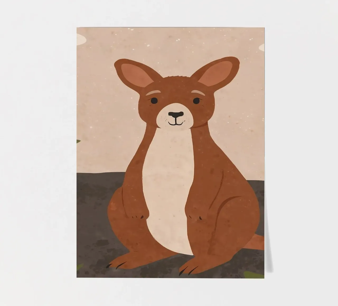 Freundliches Känguru Stickerbogen von SnoopyAnimals