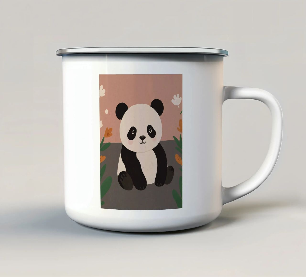 Panda amichevole tazza in smalto da SnoopyAnimals