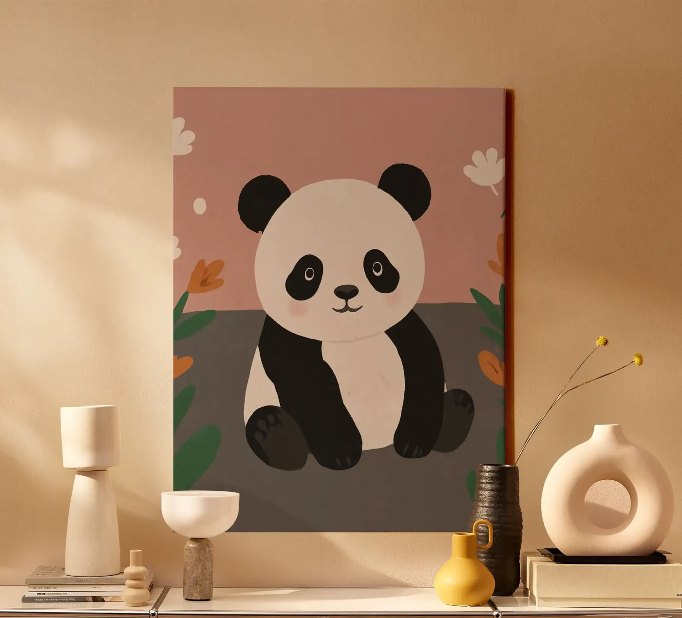 Friendly Panda canvas by SnoopyAnimals