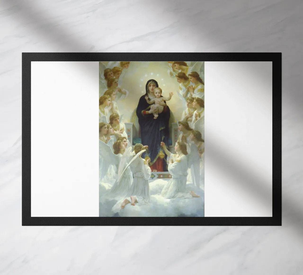 William-Adolphe Bouguereau - La Vergine con gli angeli zerbino da Timeless Artworks