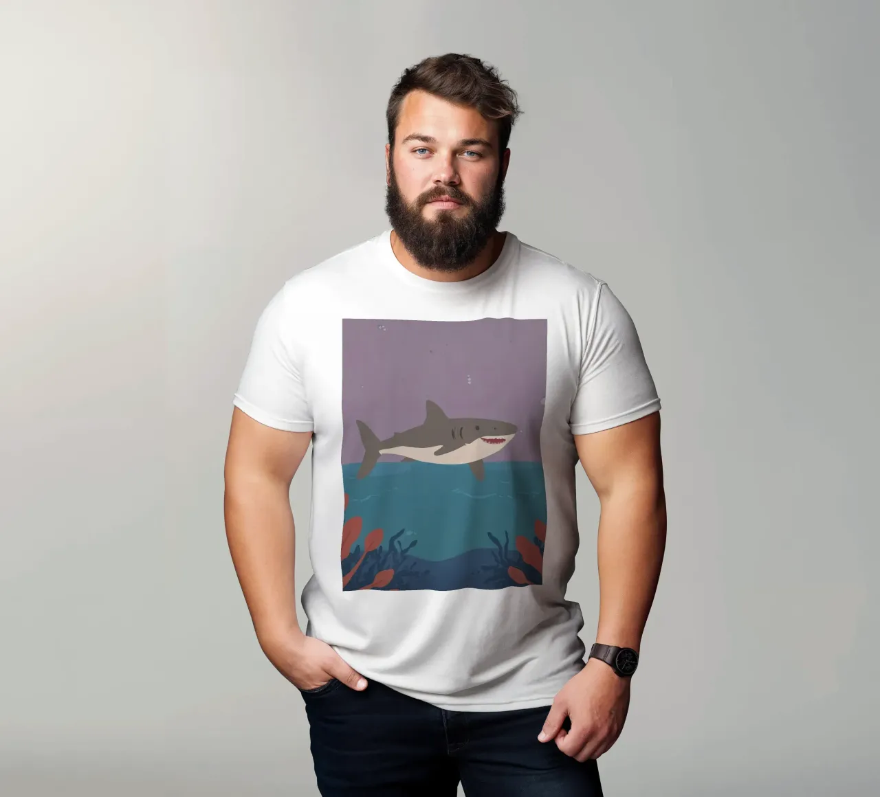 Squalo amico t-shirt da SnoopyAnimals