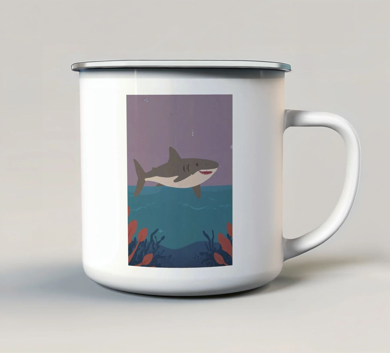 Squalo amico tazza in smalto da SnoopyAnimals