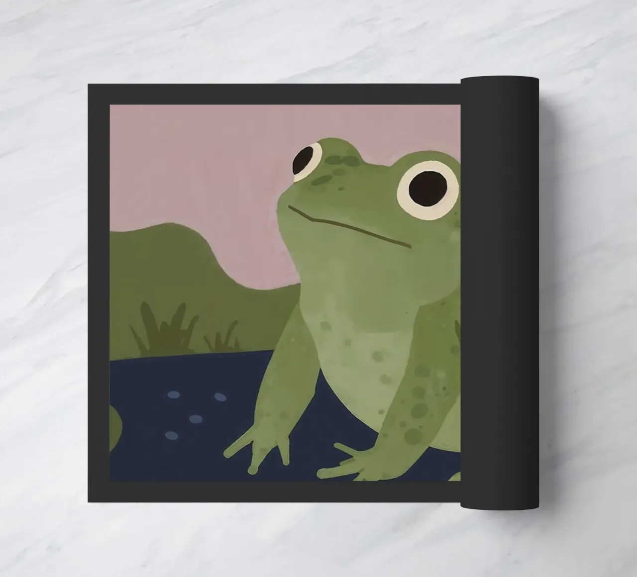 Friendly Frog doormat by SnoopyAnimals
