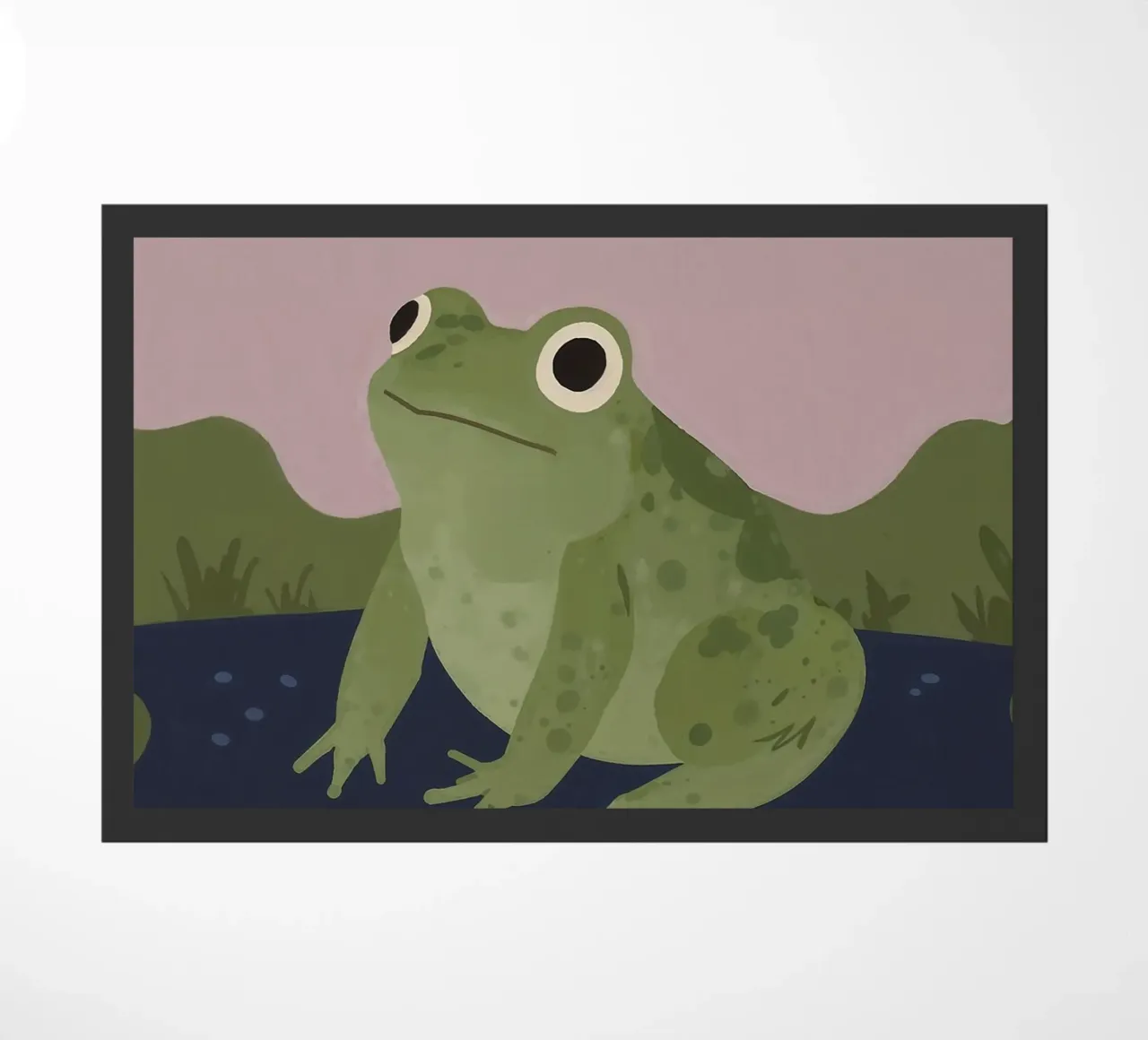 Friendly Frog doormat by SnoopyAnimals