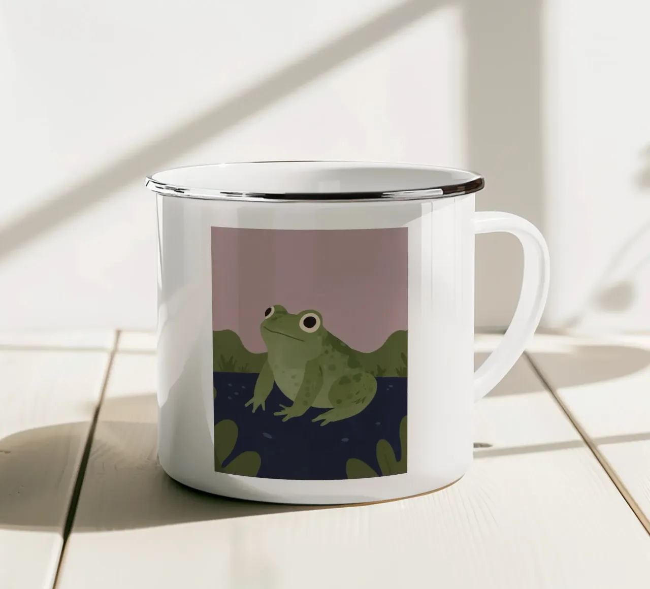 Rana amica tazza in smalto da SnoopyAnimals