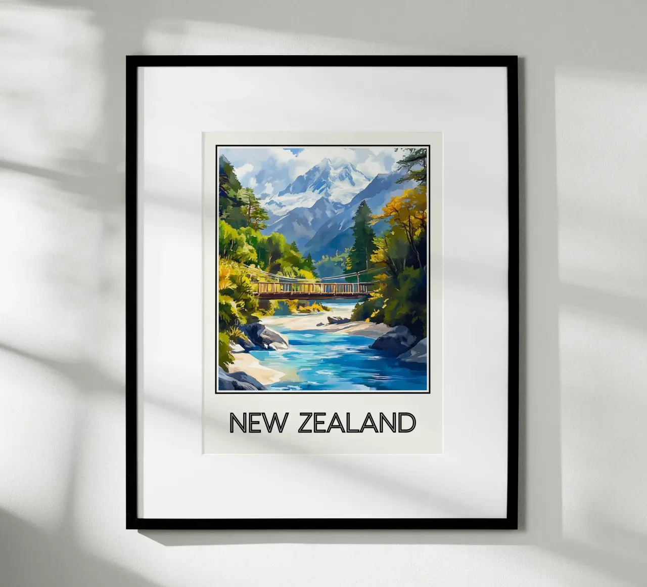 Nuova Zelanda poster da Frame the World