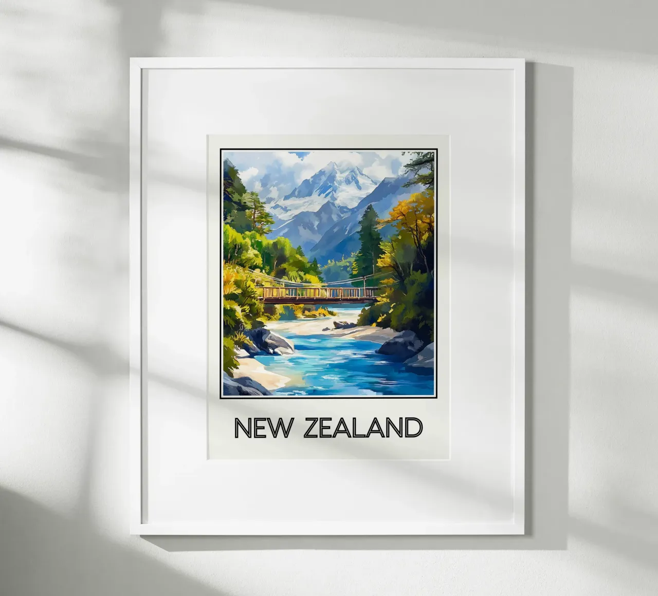 Nuova Zelanda poster da Frame the World