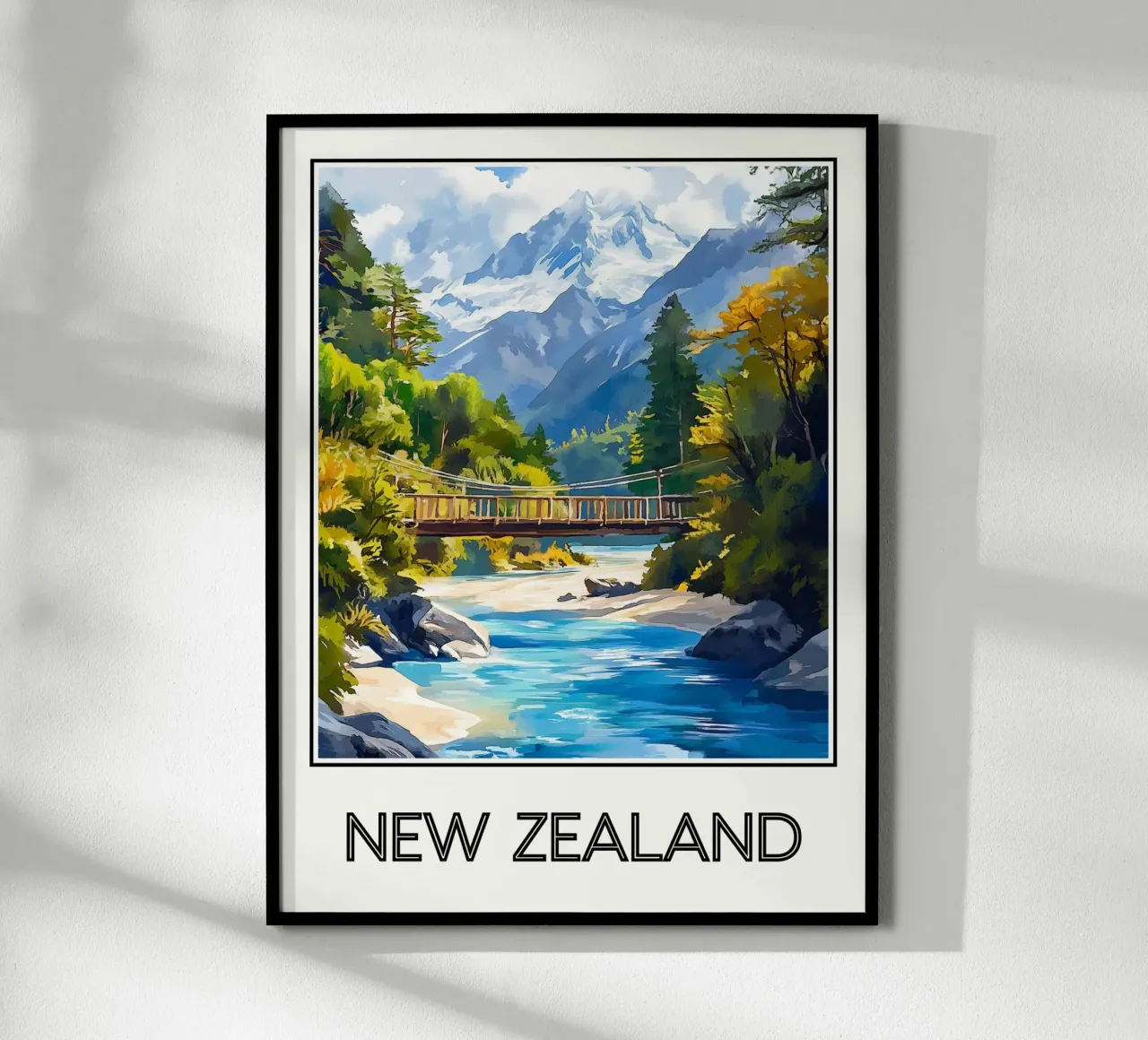 Nuova Zelanda poster da Frame the World