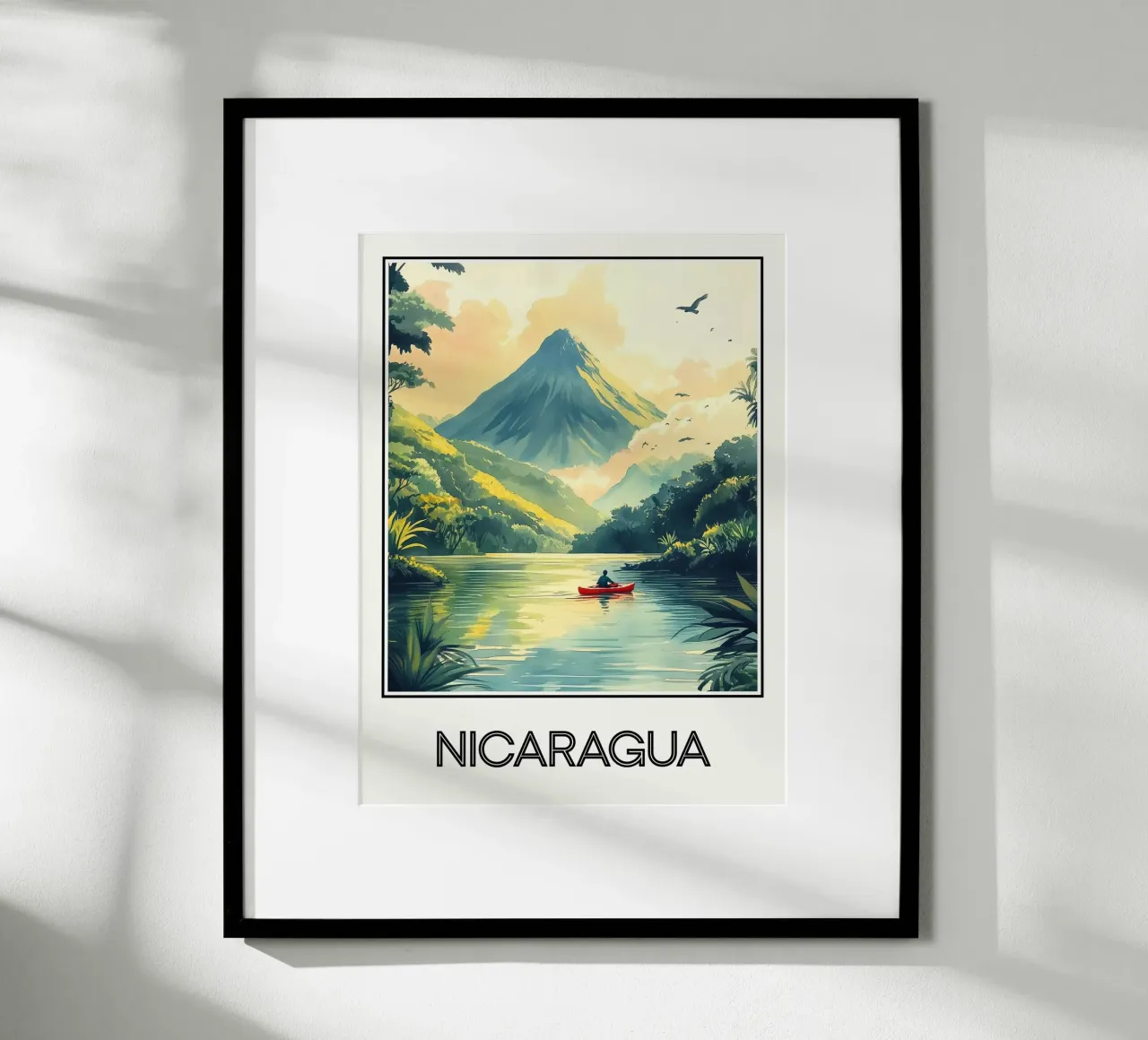 Nicaragua poster con telaio in alluminio da Frame the World