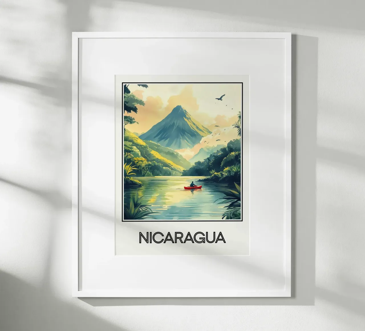 Nicaragua poster con telaio in alluminio da Frame the World