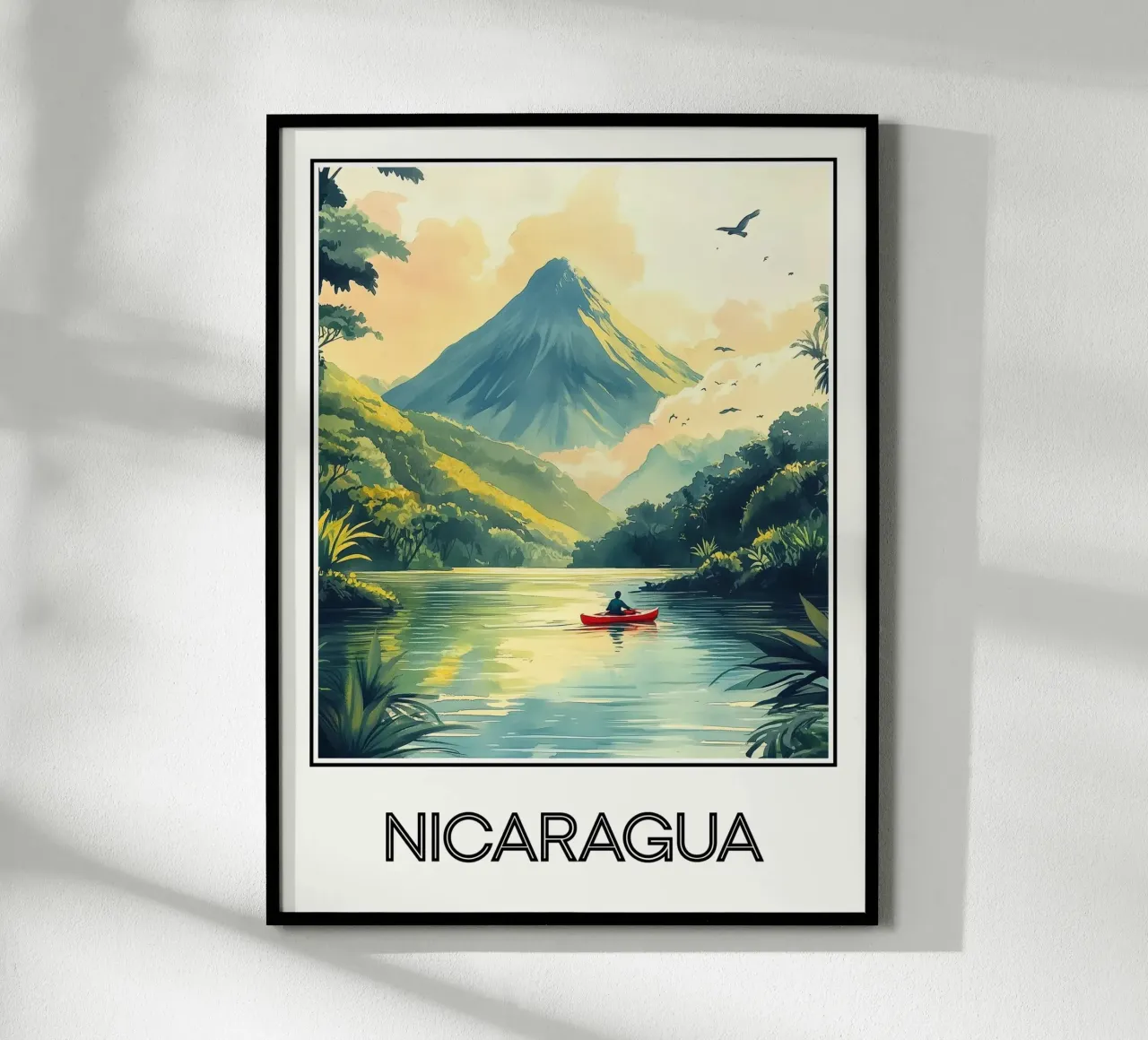 Nicaragua poster con telaio in alluminio da Frame the World
