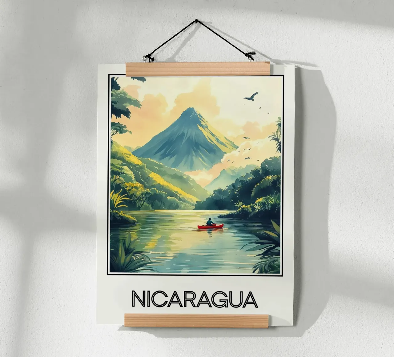 Nicaragua poster con telaio in alluminio da Frame the World