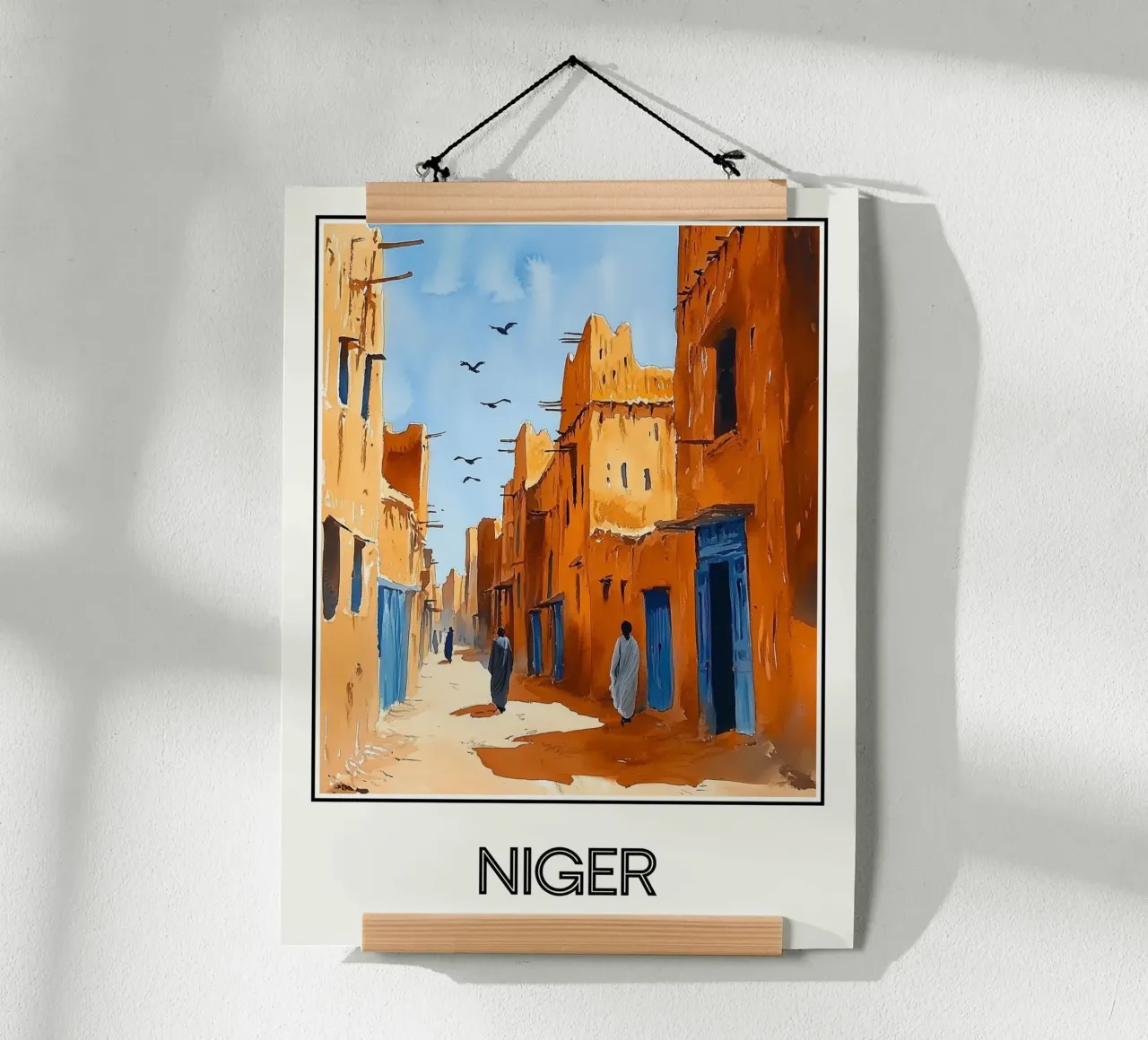 Niger poster con telaio in plastica da Frame the World