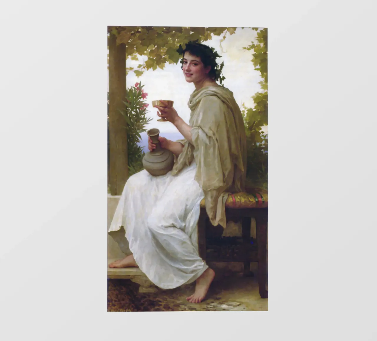 William-Adolphe Bouguereau - Baccante telo in pvc da Timeless Artworks