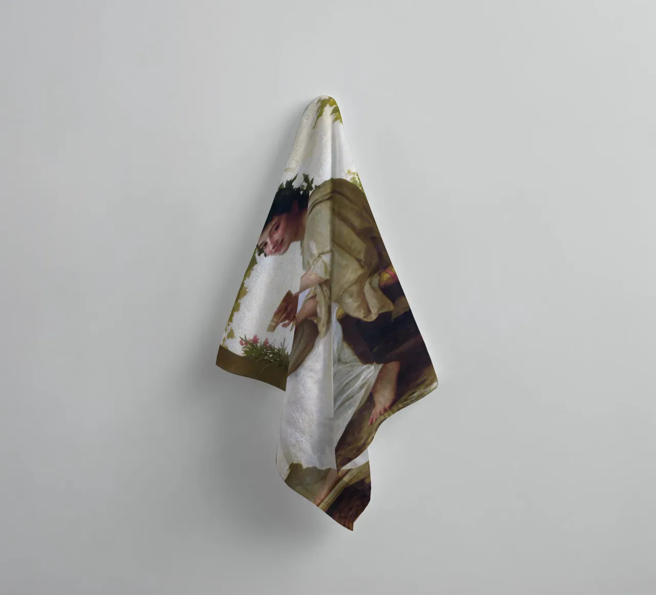 William-Adolphe Bouguereau - Bacchante towel by Timeless Artworks