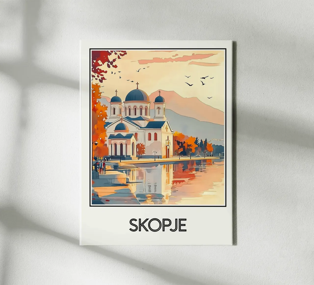 Skopje tela con Cornice a cassetta da Frame the World