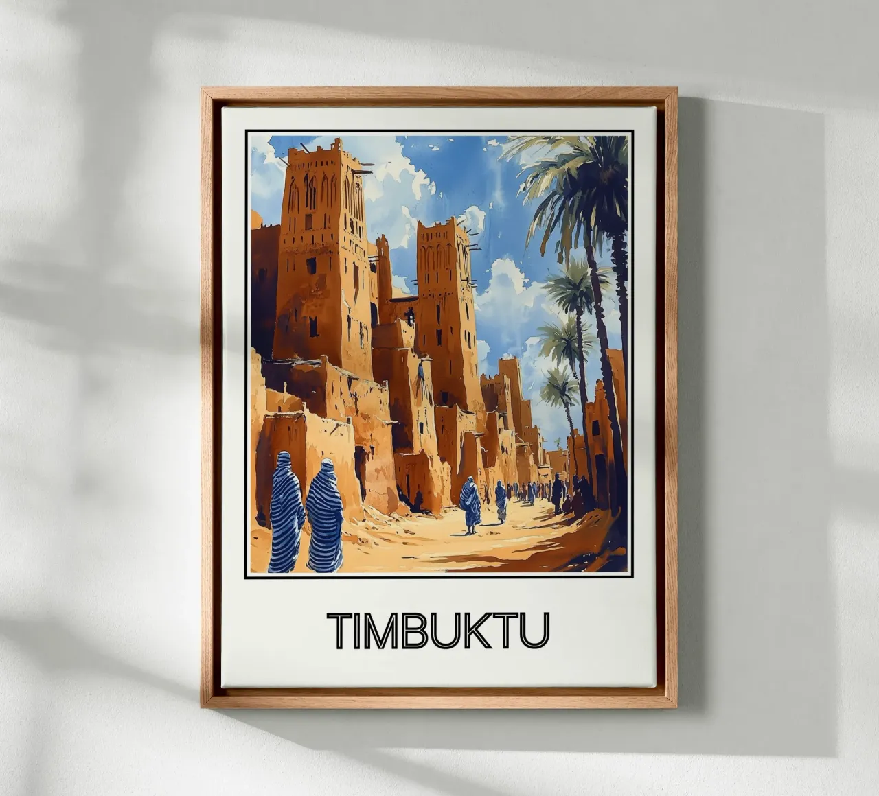 Timbuktu tela con Cornice a cassetta da Frame the World