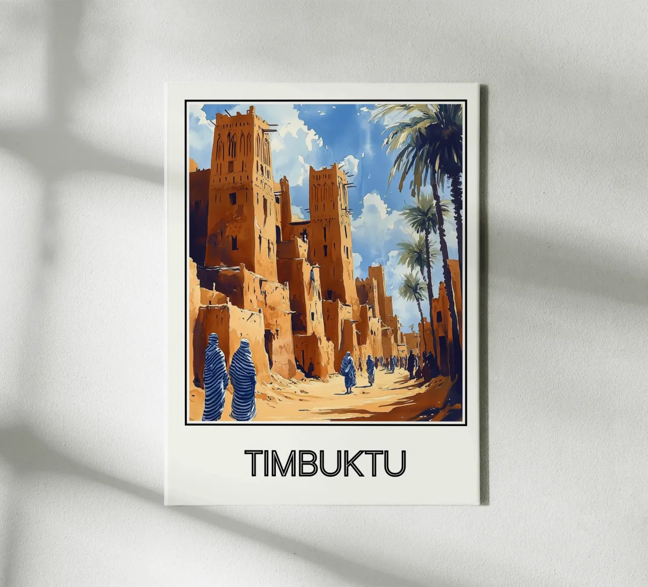 Timbuktu tela con Cornice a cassetta da Frame the World