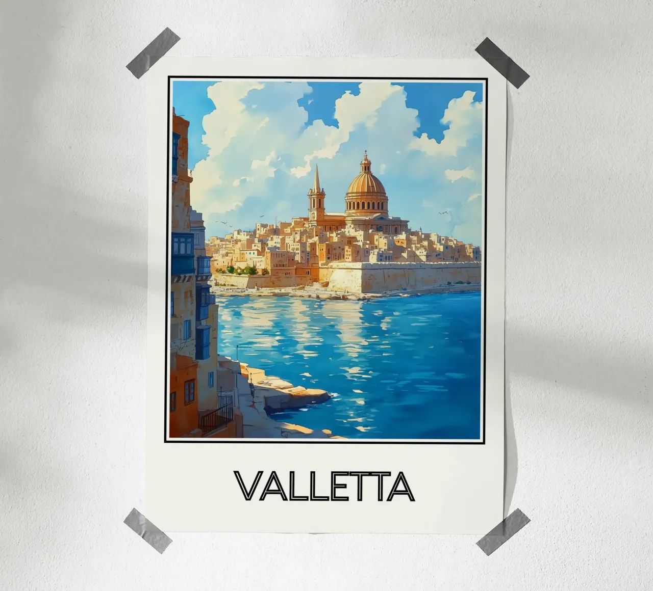 La Valette poster da Frame the World