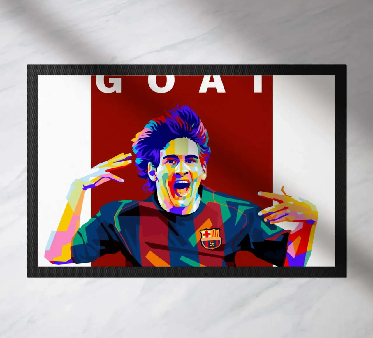 Lionel Messi Barcelona doormat by WPAP MALANG