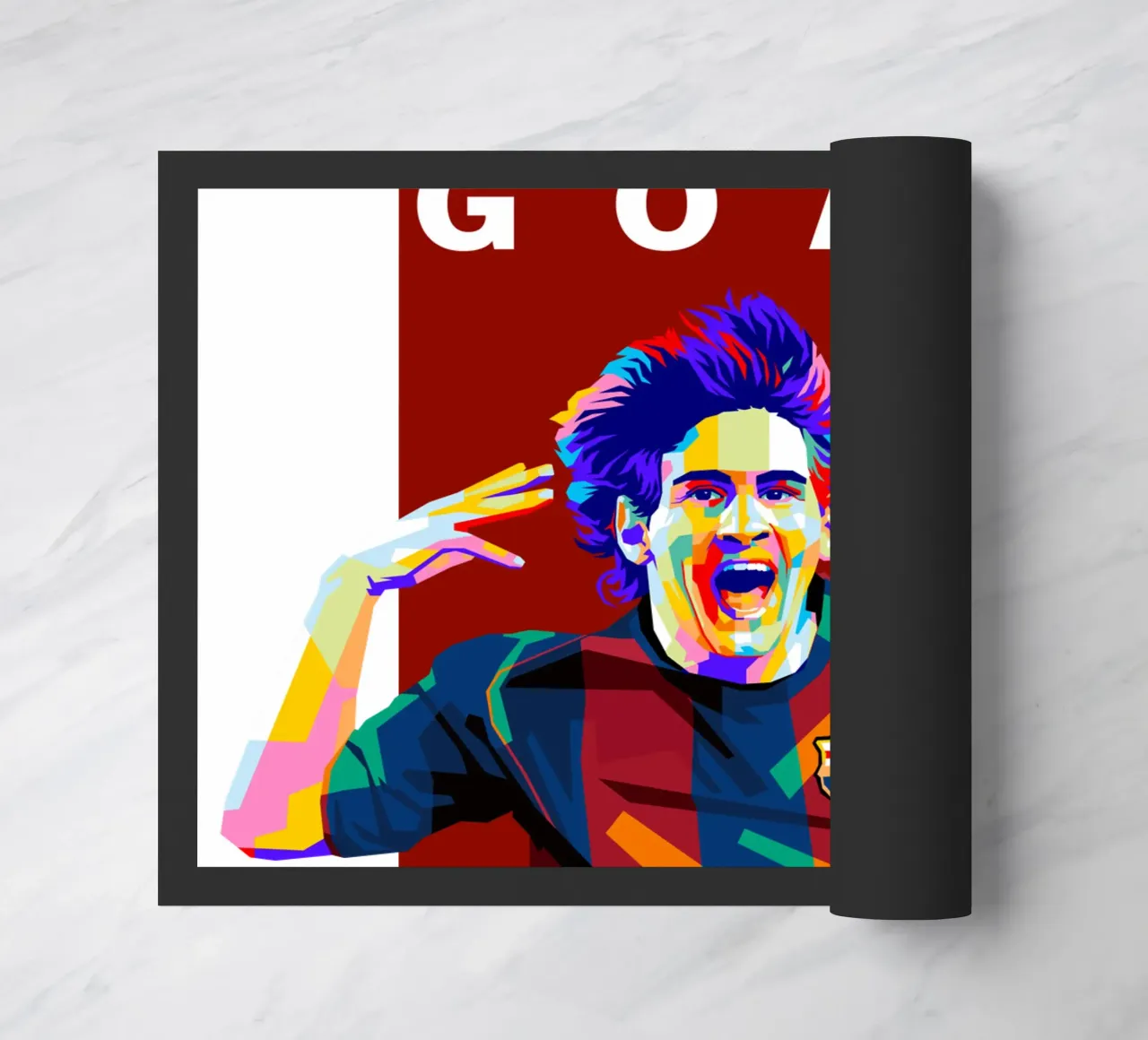 Lionel Messi Barcelona doormat by WPAP MALANG