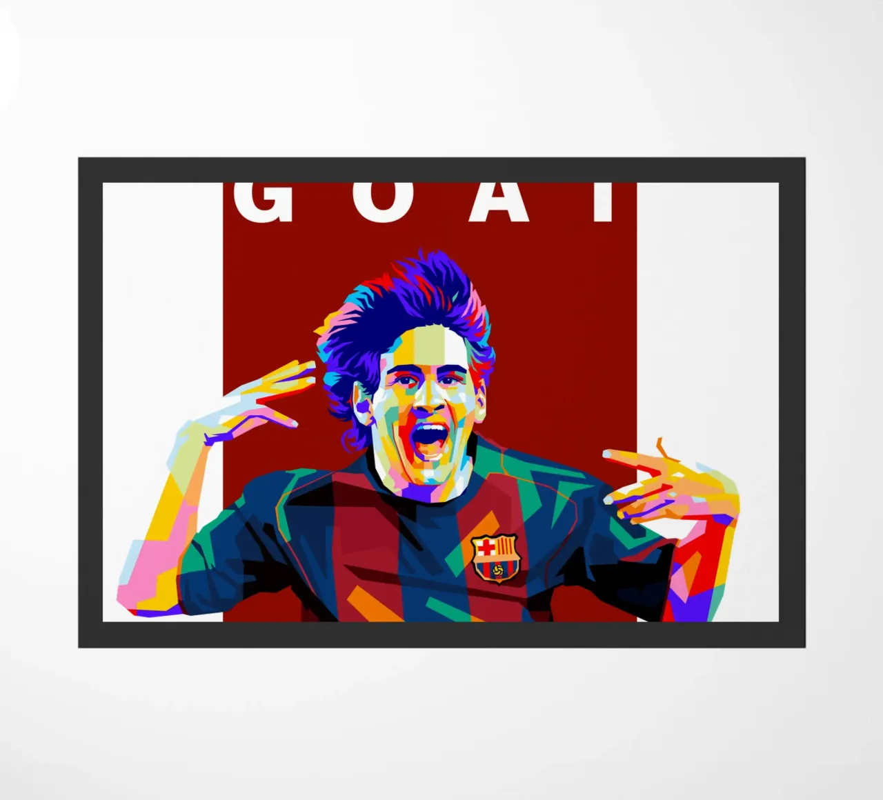 Lionel Messi Barcelona doormat by WPAP MALANG