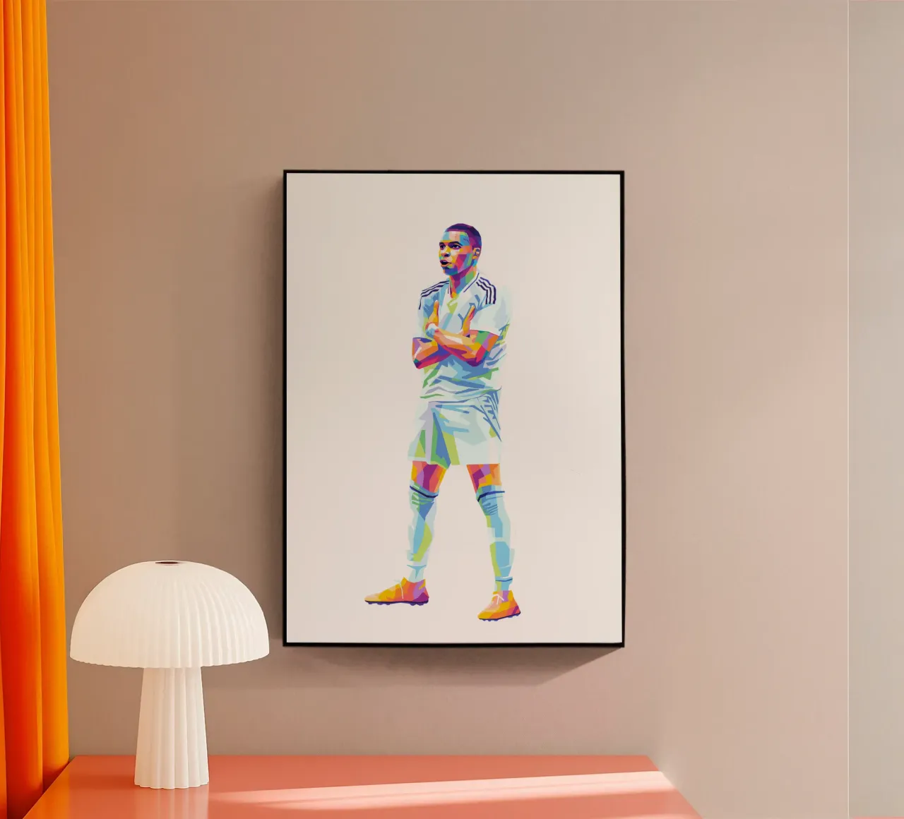 Giocatore mBappe Real Madrid plexiglass da WPAP MALANG