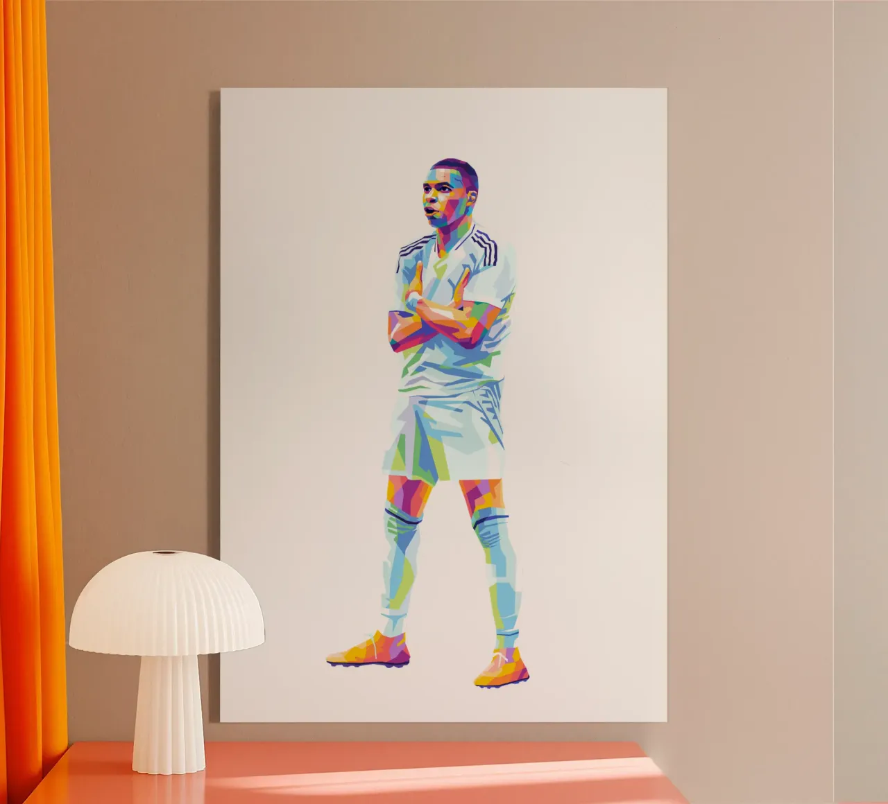 Giocatore mBappe Real Madrid plexiglass da WPAP MALANG