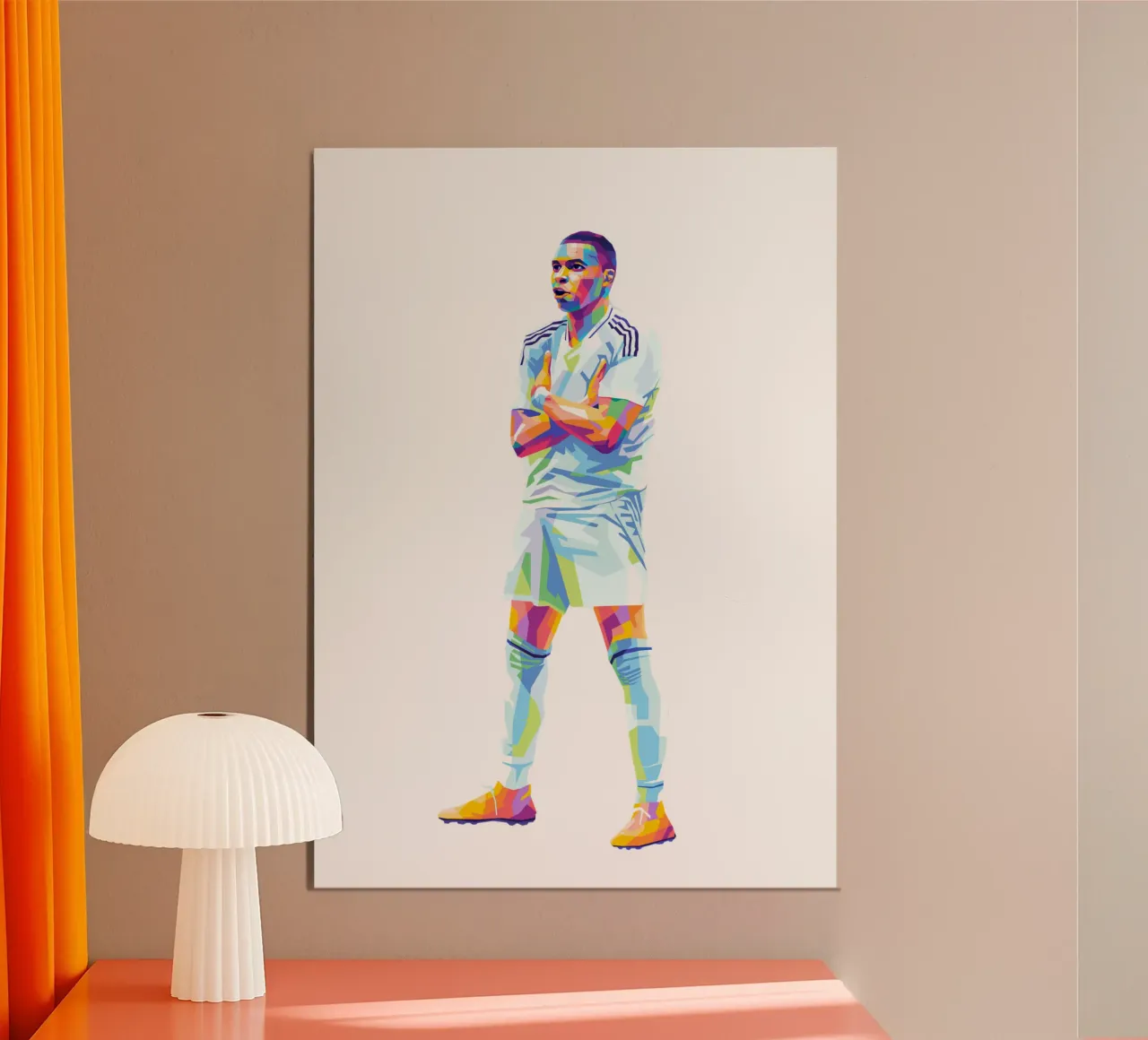 Giocatore mBappe Real Madrid alluminio dibond da WPAP MALANG
