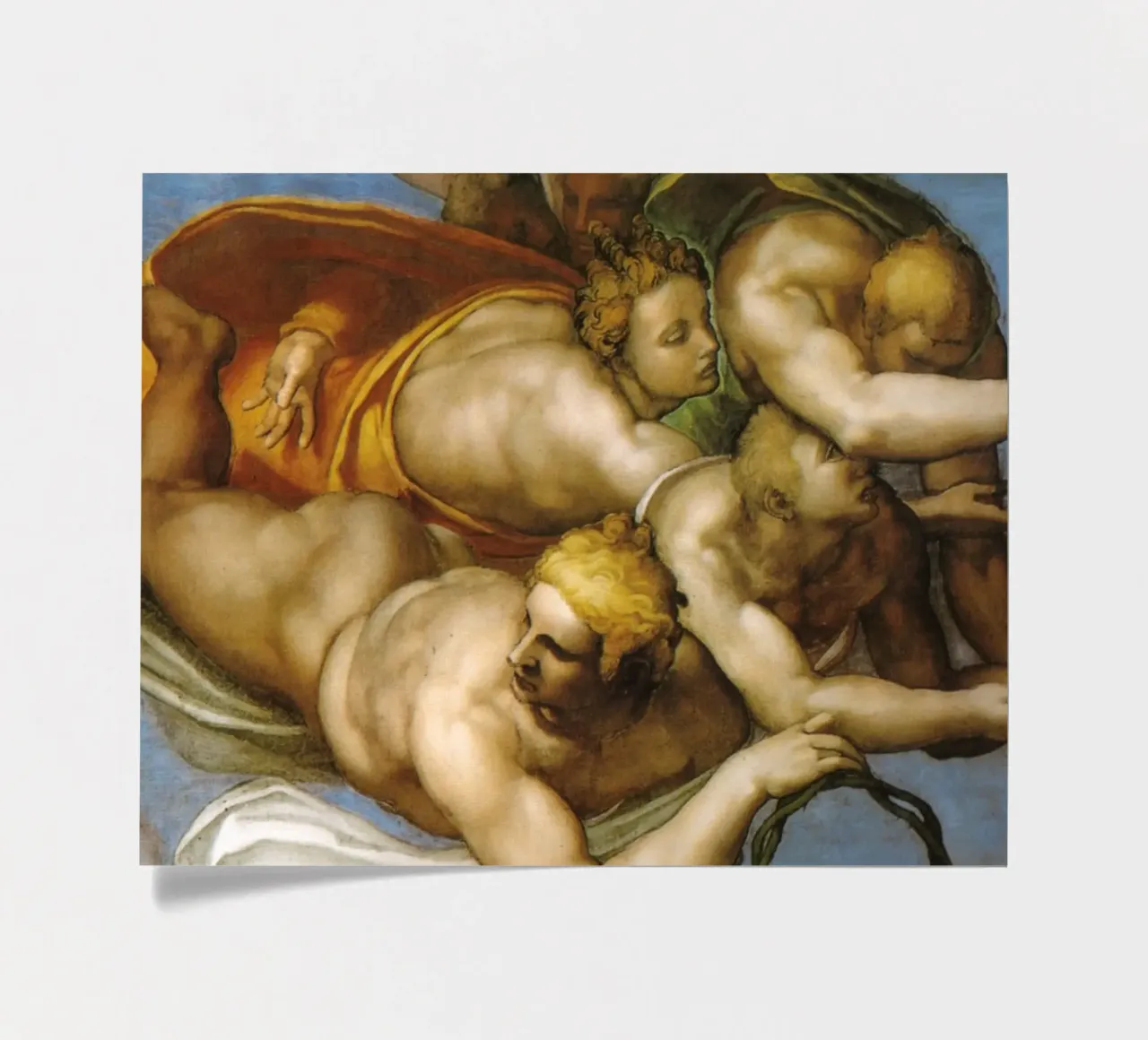 Michel-Ange - Jugement dernier planche autocollant de Timeless Artworks