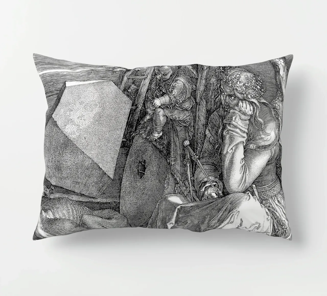 Albrecht Dürer - Melancholia cuscino da Timeless Artworks